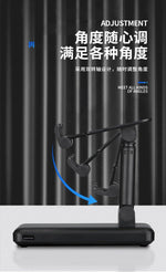 10000mAh Portable 2 in 1 Power Bank with Phone Stand & 4 built in cables